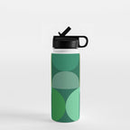 Mid Century Modern Shapes - Green Water Bottle Gallery Image 1