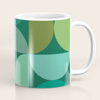 Mid Century Modern Shapes - Green Coffee Mug Gallery Image 1