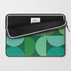 Mid Century Modern Shapes - Green Laptop Sleeve Gallery Image 2