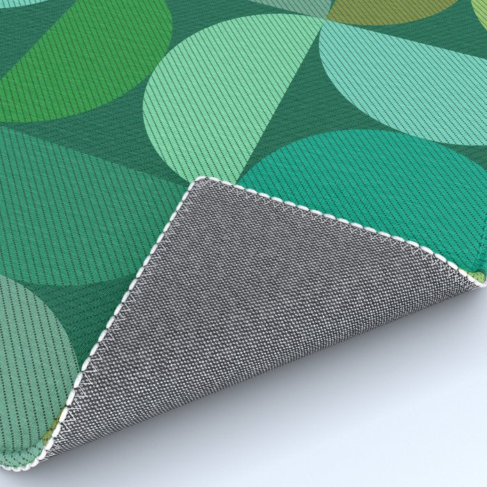 Mid Century Modern Shapes - Green Rug Gallery Image 4