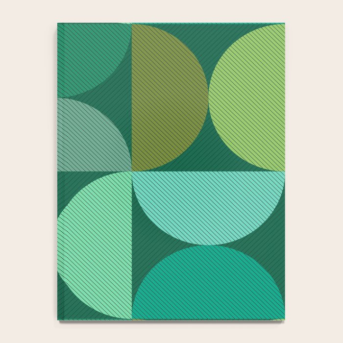 Mid Century Modern Shapes - Green Notebook Gallery Image 4