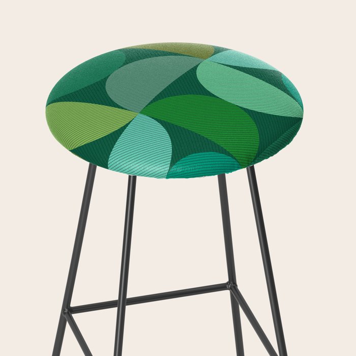 Mid Century Modern Shapes - Green Stool Gallery Image 2