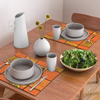Leo Checkered Print Placemat Gallery Image 2