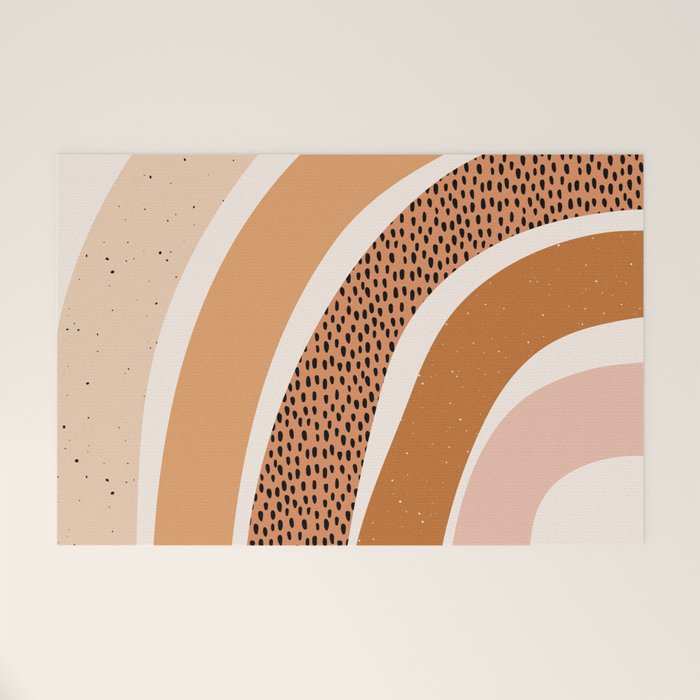 Earth Color Rainbow Welcome Mat Gallery Image 1