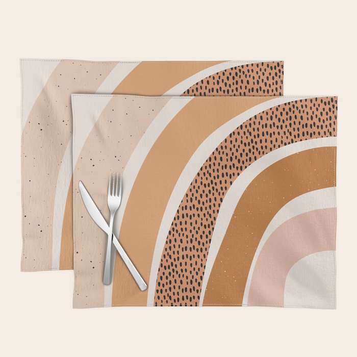 Earth Color Rainbow Placemat Gallery Image 1