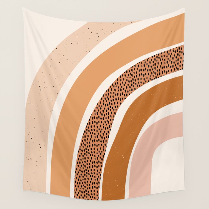 Earth Color Rainbow Wall Tapestry Gallery Image 4