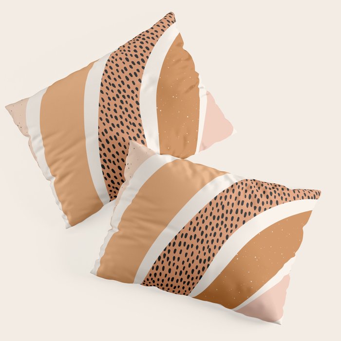 Earth Color Rainbow Pillow Sham Gallery Image 1