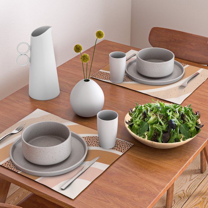 Earth Color Rainbow Placemat Gallery Image 2