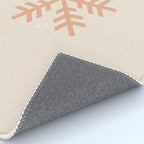 Snowflake Boho Christmas Decor Modern Earth Tones Rug Gallery Image 4