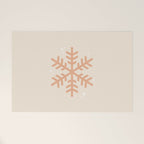 Snowflake Boho Christmas Decor Modern Earth Tones Welcome Mat Gallery Image 1