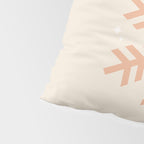 Snowflake Boho Christmas Decor Modern Earth Tones Pillow Sham Gallery Image 4