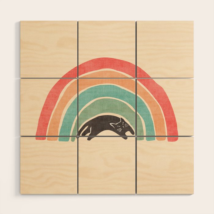 I'ma wittle wainbow Wood Wall Art Gallery Image 1