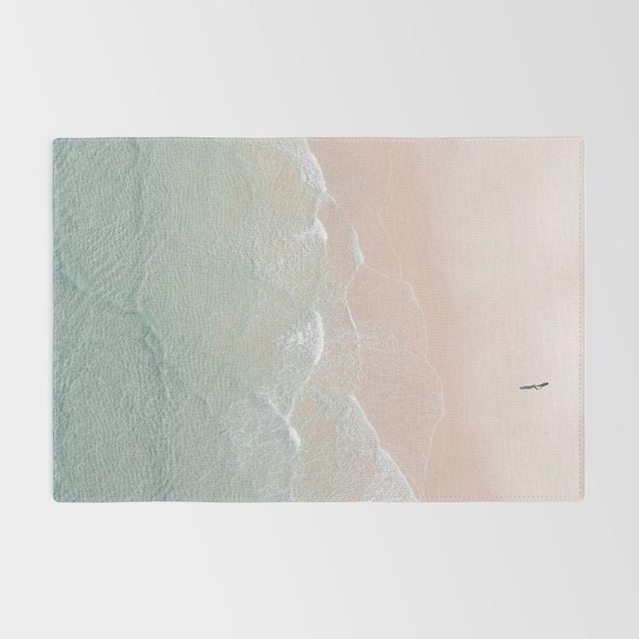 Ocean Walk II - Aerial Beach photography by Ingrid Beddoes Rug Gallery Image 2