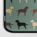 Labrador Retriever Dog Silhouettes Pattern Laptop Sleeve Gallery Image 3