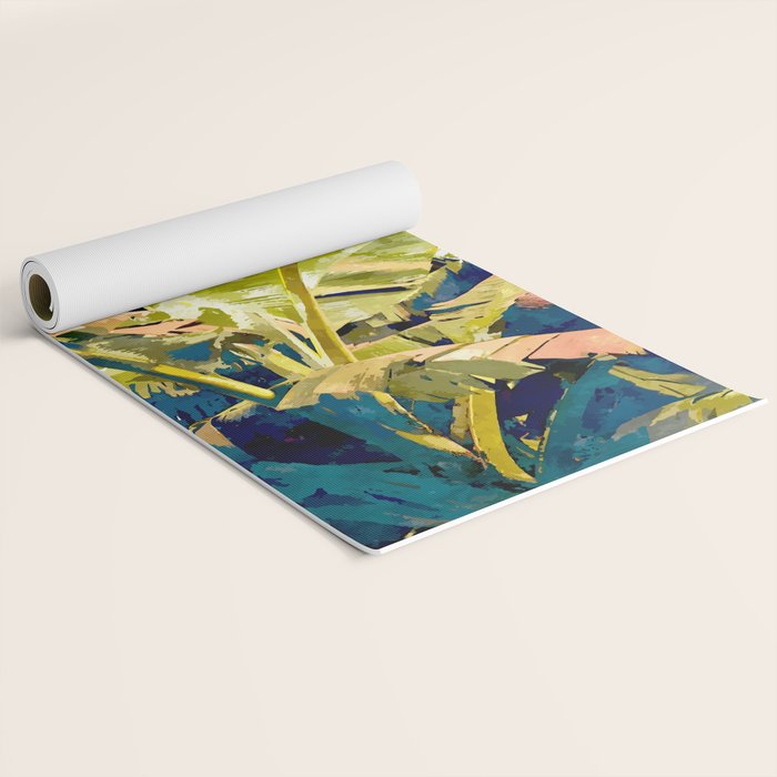 Blush Banana Tree Yoga Mat Gallery Image 2