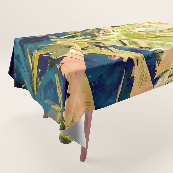 Blush Banana Tree Tablecloth Gallery Image 1
