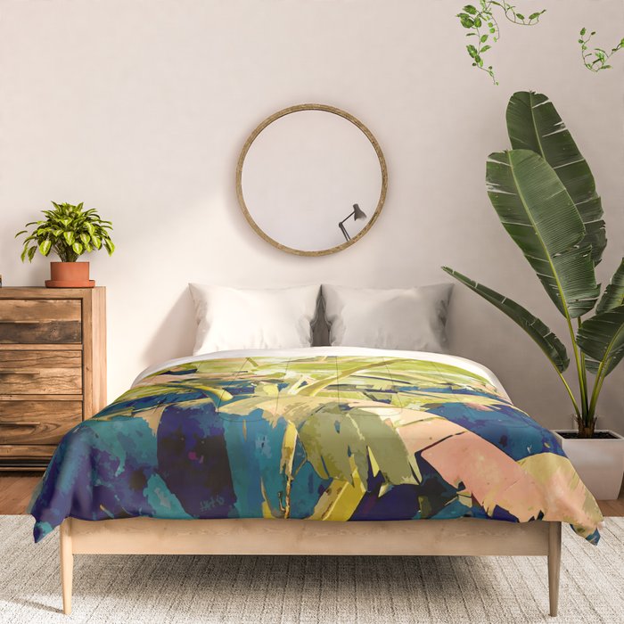 Blush Banana Tree Comforter Gallery Image 3