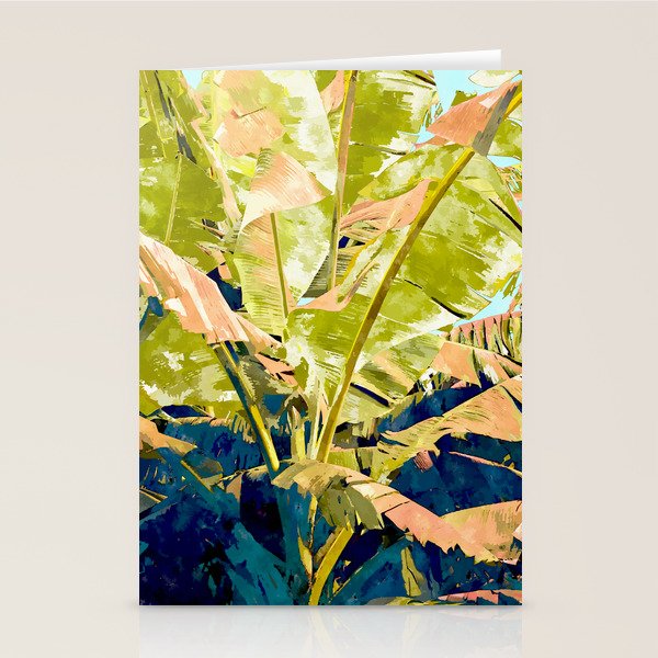 Blush Banana Tree Stationery Card Gallery Image 2