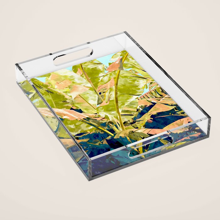 Blush Banana Tree Acrylic Tray Gallery Image 1