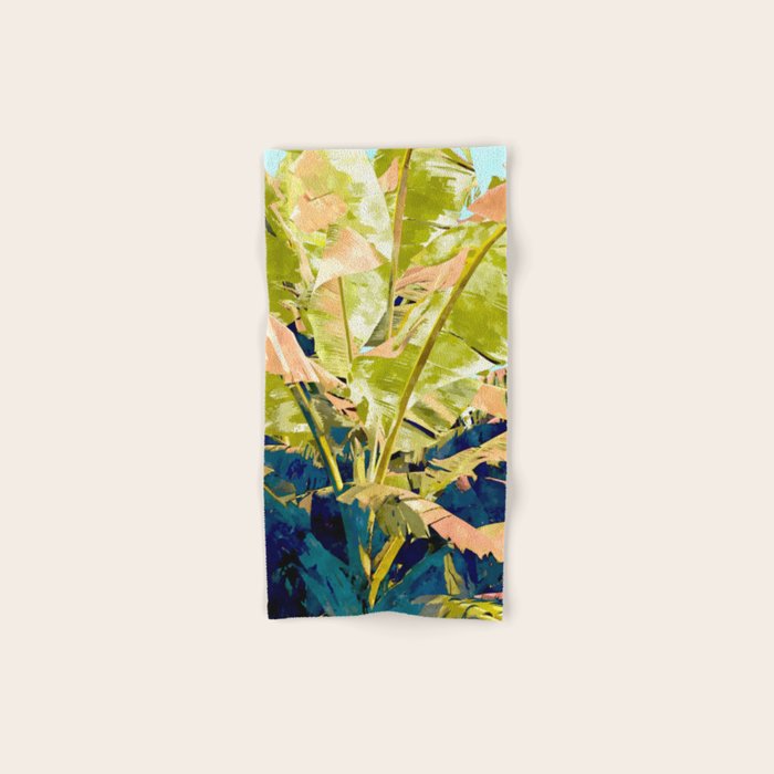 Blush Banana Tree Bath Towel Gallery Image 1
