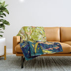 Blush Banana Tree Throw Blanket Gallery Image 1