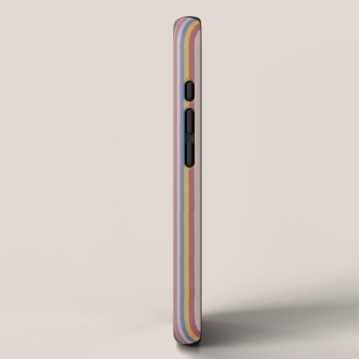 Muted Color Stripes of Joy iPhone Case Gallery Image 2
