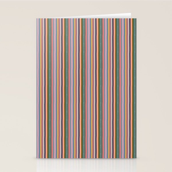 Muted Color Stripes of Joy Stationery Card Gallery Image 2