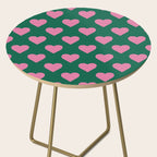 Bubblegum and Forest Just Hearts Side Table Gallery Image 2