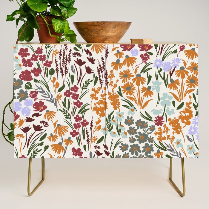 Spring flowery meadow 02 Credenza Gallery Image 1