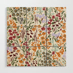 Spring flowery meadow 02 Wood Wall Art Gallery Image 1