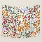 Spring flowery meadow 02 Wall Tapestry Gallery Image 4