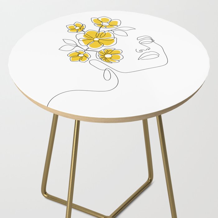 Mustard Bloom Girl Side Table Gallery Image 2