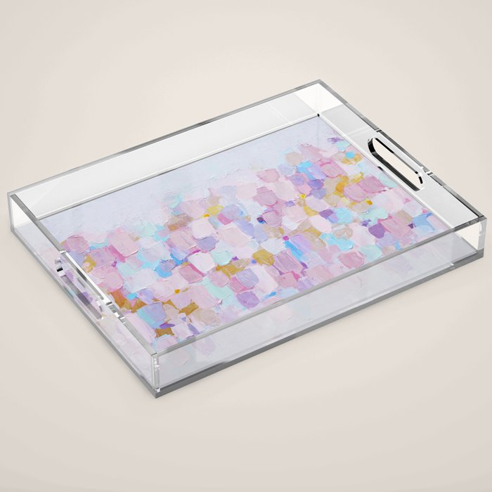 Mauve Confetti Acrylic Tray Gallery Image 1