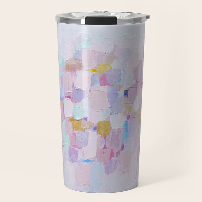Mauve Confetti Travel Mug Gallery Image 1