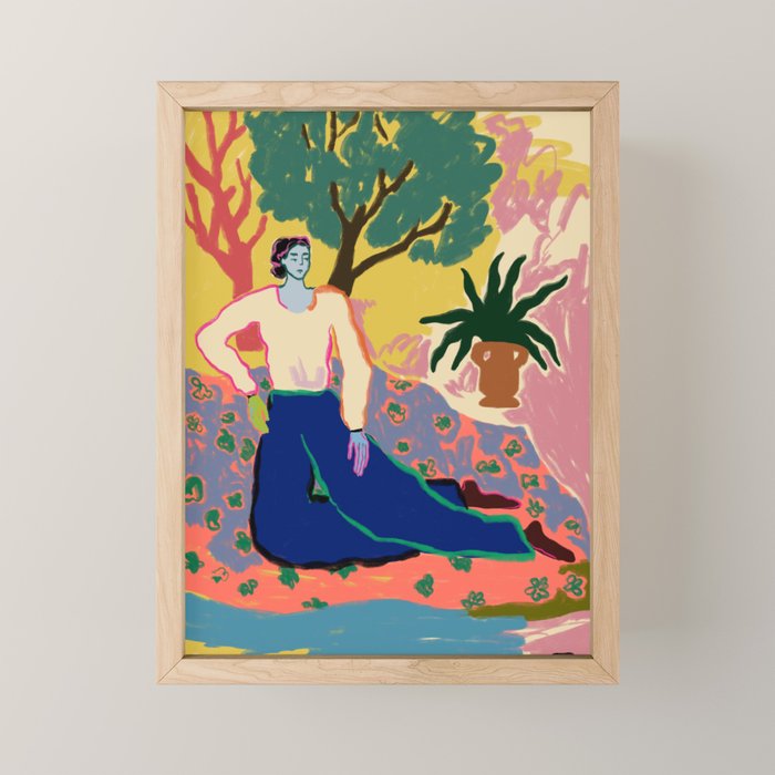 FEELING BLUE Mini Art Print Gallery Image 1