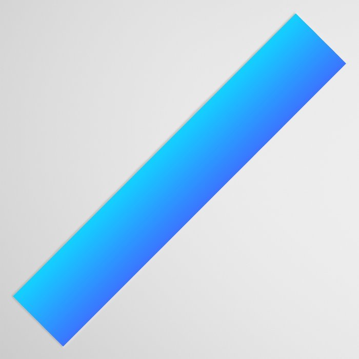 Neon Blue and Bright Neon Aqua Ombré Shade Color Fade Table Runner Gallery Image 3