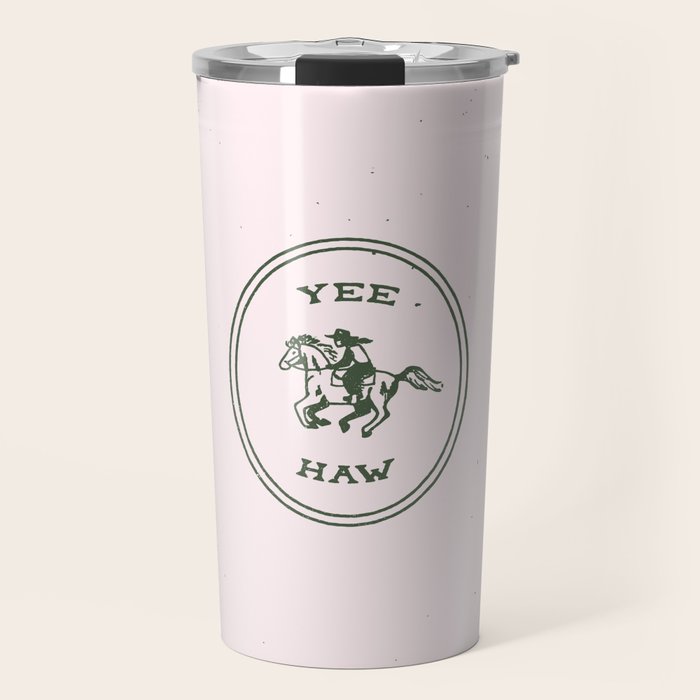 Yee Haw in Pink Travel Mug Gallery Image 1