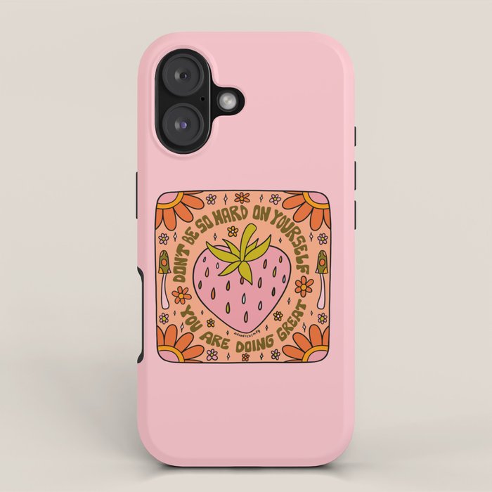Don't Be So Hard on Yourself iPhone Case Gallery Image 1