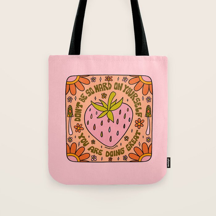 Don't Be So Hard on Yourself Tote Bag Gallery Image 1