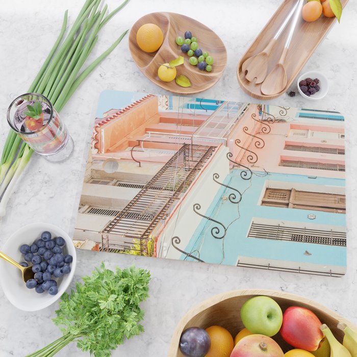 Caribbean Color - Havana Cuba Travel Photography Cutting Board Gallery Image 2