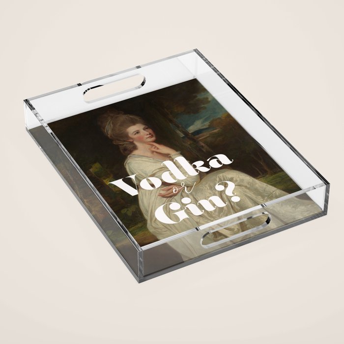 Vodka or Gin? Cocktail Bar Acrylic Tray Gallery Image 1