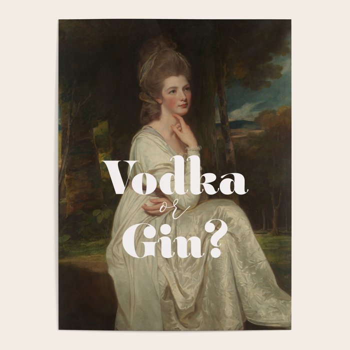 Vodka or Gin? Cocktail Bar Poster Gallery Image 1
