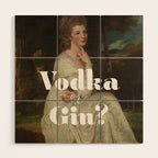 Vodka or Gin? Cocktail Bar Wood Wall Art Gallery Image 1