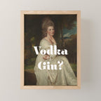Vodka or Gin? Cocktail Bar Mini Art Print Gallery Image 1