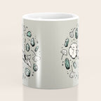 Triceratops Rocks! | Aquamarine | Dinosaur Skull Fossil Art Coffee Mug Gallery Image 4