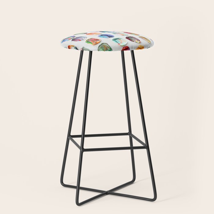 Polka Daub Striations 3 Stool Gallery Image 1