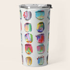 Polka Daub Striations 3 Travel Mug Gallery Image 2
