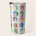 Polka Daub Striations 3 Travel Mug Gallery Image 3