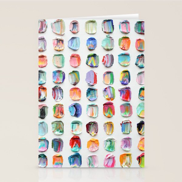 Polka Daub Striations 3 Stationery Card Gallery Image 1