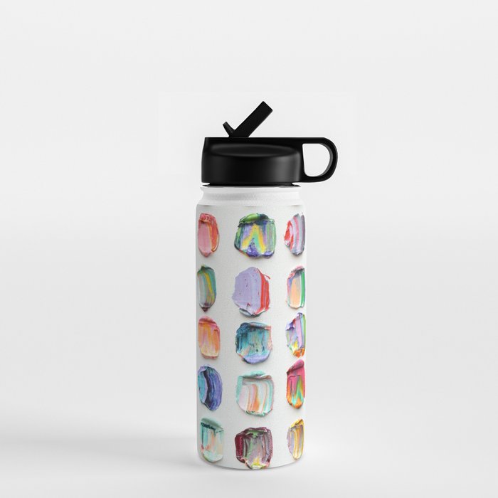 Polka Daub Striations 3 Water Bottle Gallery Image 1